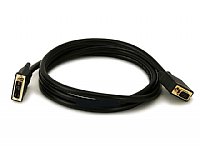 6ft 28AWG DVI-A to SVGA (HD15) Cable - Black M-M