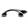 Monitor Y Splitter Cable 2 x HD-15F 1M