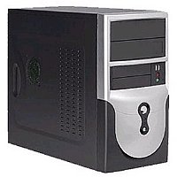 Foxconn FX-629MBK   Silver & Black MATX Tower With 350w PS