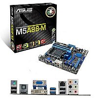 Asus M5A88-M Desktop Motherboard - AMD - Socket AM3+