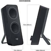 Logitech Z207 Bluetooth Speaker System - 5 W RMS - Black