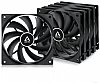 Value Pack Arctic F12 120mm 3-Pin standard case fan Black x5 Bulk with screws 5 pack