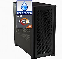 Ryxen 9 5950X AM4 to 4.9Ghz 16 Core Gaming Barebones System, Mid Tower, 360MM CPU Liquid Cooler