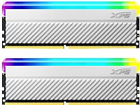 32GB (2X16GB) XPG SPECTRIX D45G RGB Desktop Memory: 32GB (2x16GB) DDR4 3600MHz CL18 White 