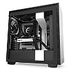 NZXT CA-H710B-W1 ATX Mid Tower PC Gaming Case - Front I/O USB Type-C Port - Quick-Release Tempered Glass Side Panel - Cable Management System - Water-Cooling Ready - White/Black
