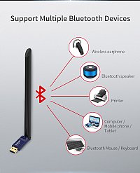 Comfast CF-759BF High Quality 650Mbps 802.11ac Bluetooth 4.2 USB Wireless/WiFi Wlan Adapter