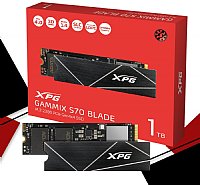  XPG 1TB GAMMIX S70 Blade - Works with Playstation 5, PCIe Gen4 M.2 2280 Internal Gaming SSD (AGAMMIXS70B-1T-CS)  Read/write 3400/3000/s NVMe4 Read/write 7400/6400/s