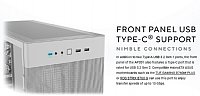 Asus Prime AP201 Computer Case White with Tempered Glass Side Panel