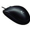 Logitech B100 Corded Mouse Wired USB Mouse for Computers and laptops, for Right or Left Hand Use, Black