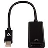 Show product details for V7 Black Video Adapter Mini DisplayPort Male to HDMI Female 3.94"