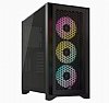 Corsair iCUE 4000D RGB AIRFLOW Mid-Tower Case, Black - 3x AF120 RGB ELITE Fans - iCUE Lighting Node PRO Controller - High-airflow Design