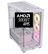 9800X3D  Ryzen 7 with RTX 5070 Gaming PC - 32GB DDR5, 2TB NVMe SSD, Panoramic Tempered Glass