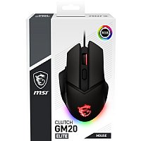 MSI Clutch GM20 Elite Gaming Mouse, 6400 DPI, Ergonomic Right Hand , RGB 