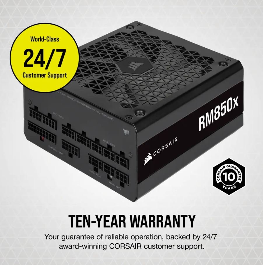 fascisme Personligt Energize Corsair RMx Series RM850x - 850 Watt 80 PLUS Gold Fully Modular ATX PSU