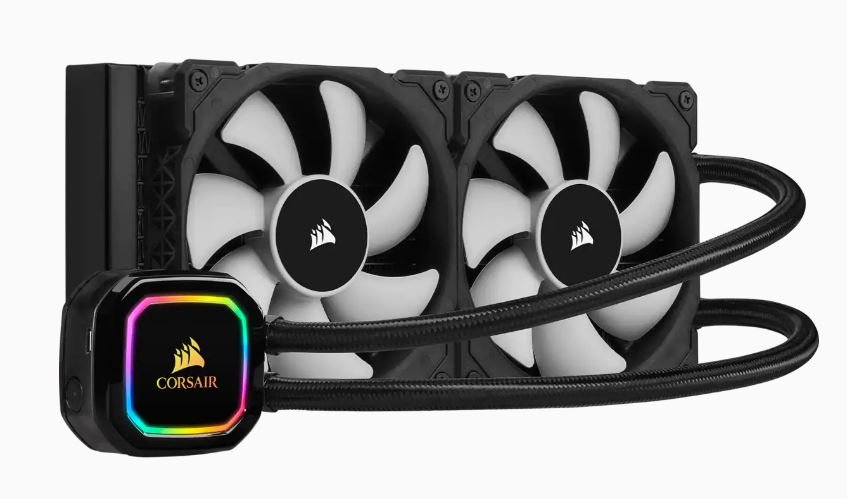 240MM Corsair H100i RGB XT, 240mm Radiator, Dual 120mm PWM Fans, Software Control, CPU Cooler, CW-9060043-WW