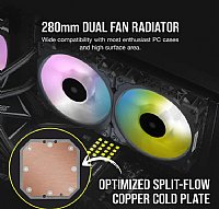 Corsair iCUE H115i ELITE CAPELLIX Liquid CPU Cooler 280MM