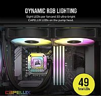 240MM Corsair iCUE H100i ELITE CAPELLIX XT Liquid CPU Cooler CW-9060068-WW
