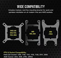 240MM Corsair iCUE H100i ELITE CAPELLIX XT Liquid CPU Cooler CW-9060068-WW