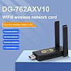 WiFi6 Network Card Receiver Portable Bluetooth-compatible for PC Desktop Laptop