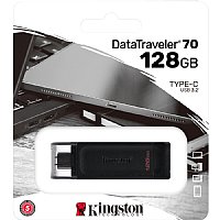 128 GB - USB 3.2 (Gen 1) Type C Kingston DataTraveler 70 USB-C Flash Drive