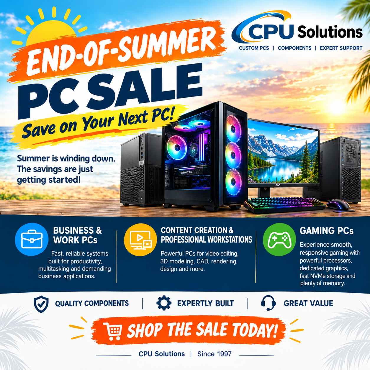  End-of-Summer PC Sale  Save on Your Next PC!  width=