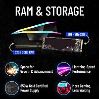 GameCore RTX 4070 Super Gaming PC 14th Gen Core i9 24 Core 14900KF to 6.0Ghz, 32GB DDR5, 1000GB NVMe SSD, WIFI 6 
