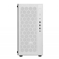 SilverStone Technology FARA R1, White, Solid Side Panel, Mid-Tower ATX Case with Micro-ATX and Mini-ITX Support, SST-FAR1W
