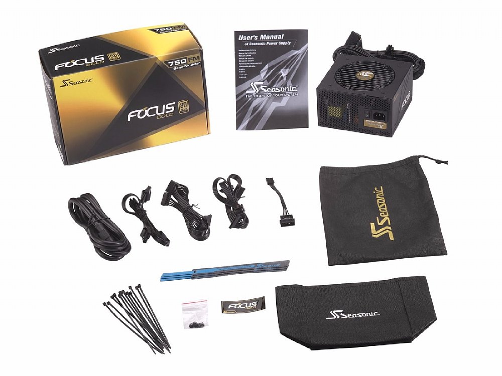 Seasonic SSR-750FX FOCUS 750W 80 PLUS Gold ATX12V Power Supply