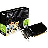 MSI NVIDIA GeForce GT 710 Graphic Card - 1 GB DDR3 SDRAM - Low-profile - 954 MHz Core - 64 bit Bus Width - PCI Express 2.0 - HDMI - VGA - DVI