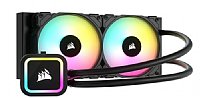 CORSAIR  H100x RGB Elite AIO Liquid CPU Cooler, 240mm, Dual SP120 RGB ELITE PWM Fans,  CW-9060065-WW