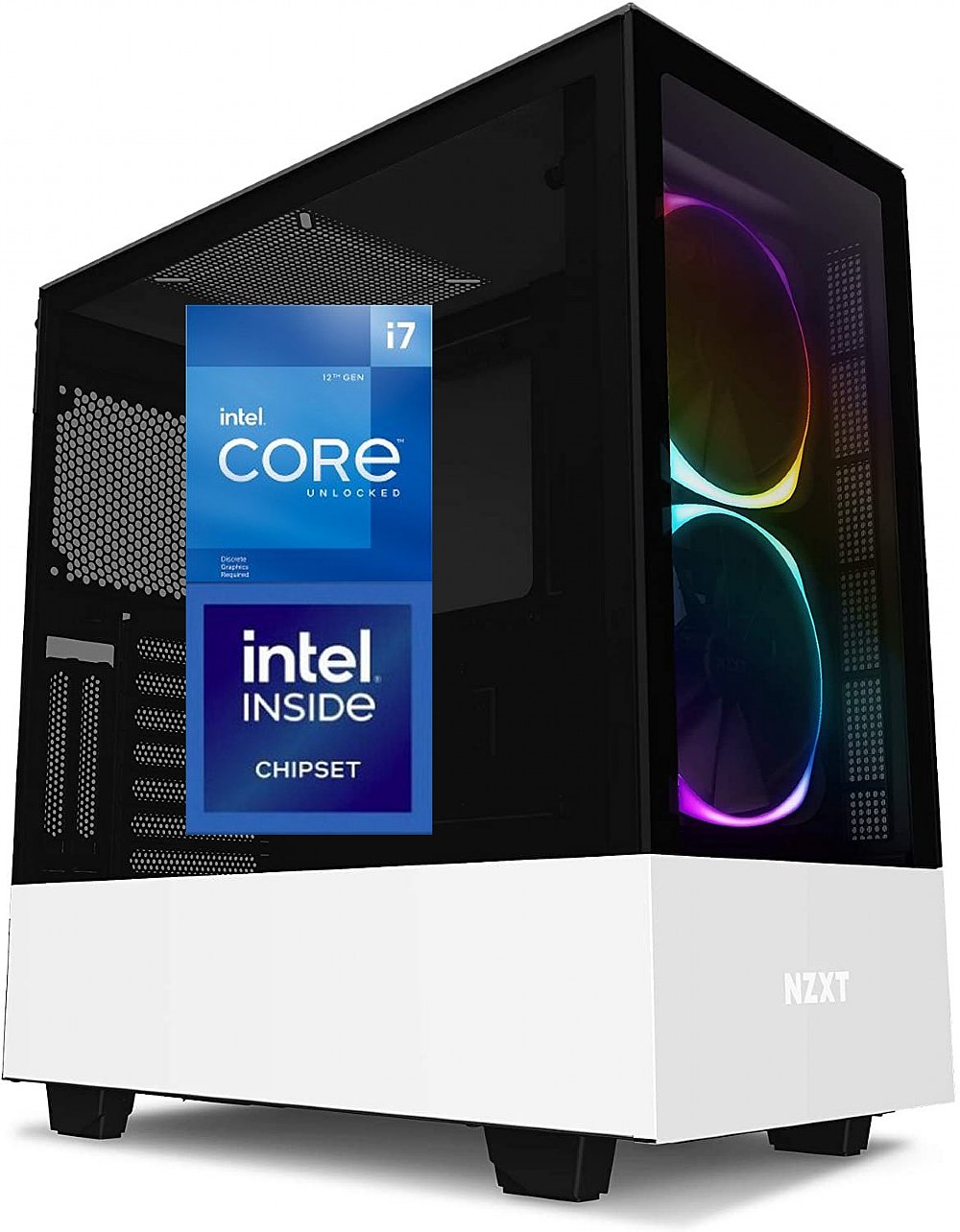 Afrikaanse zij is behuizing RTX 3070 Gaming PC with Intel i7 12700KF 12 Core, 1 TB SSD, DDR5