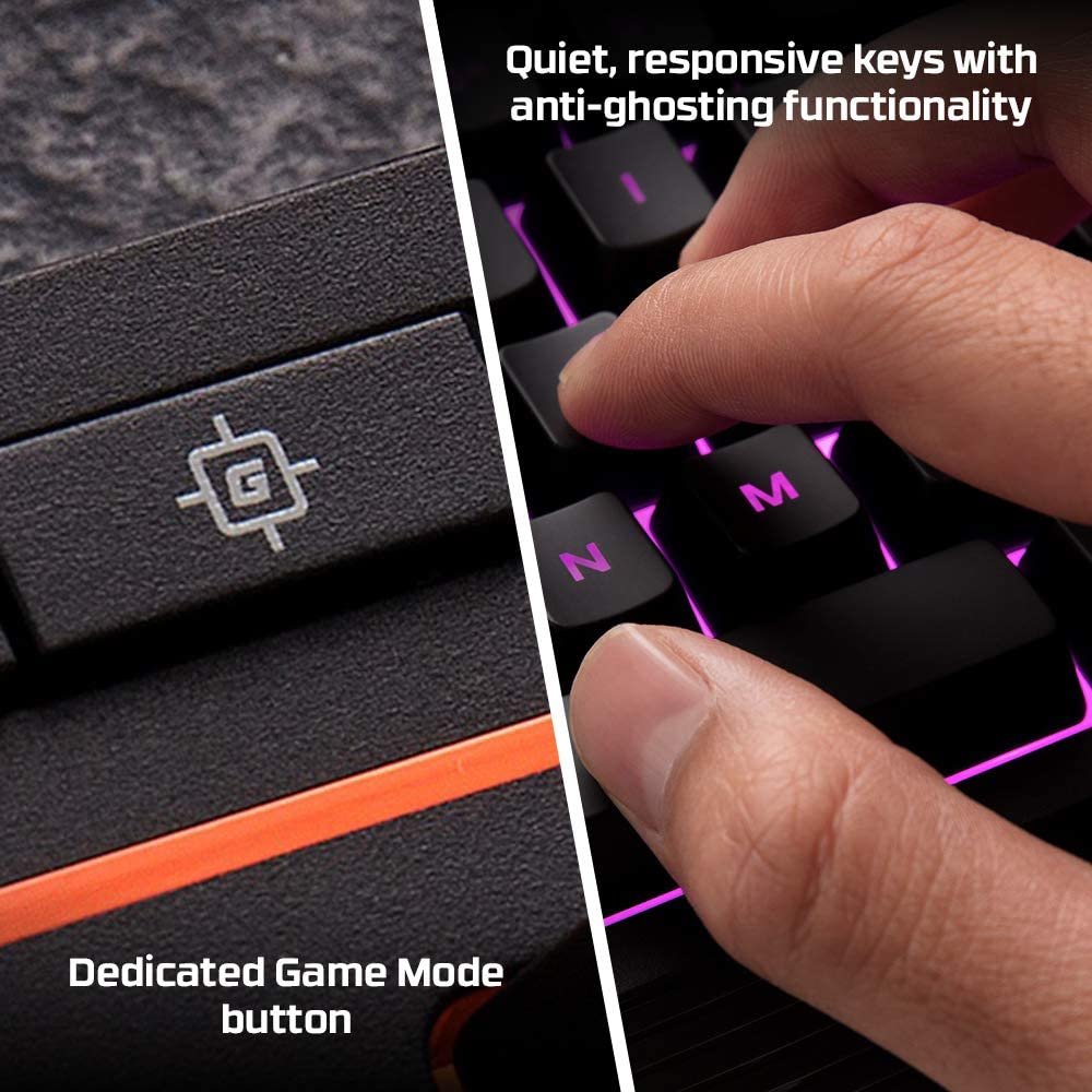 HyperX Alloy Core RGB Membrane Gaming Keyboard Comfortable Quiet Silent