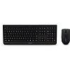 Show product details for Cherry DW 3000 Keyboard & Mouse - USB Wireless RF Keyboard - English (US) - Black - USB Wireless RF Mouse - Optical - 1200 dpi - 3 Button