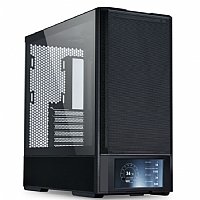 Lian-Li LAN207DX LANCOOL 207 DIGITAL BLACK Mid Tower 4mm TG 6 LCD Black 4 Case Fans Included