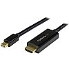Show product details for StarTech.com 6ft (2m) Mini DisplayPort to HDMI Cable, 4K 30Hz Video, Mini DP to HDMI Adapter/Converter Cable, mDP to HDMI Monitor/Display