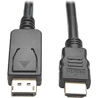 Tripp Lite 6ft DisplayPort to HDMI Adapter Converter Cable DP w/ Latches to HDMI DPort 1.2 4K x 2K M/M - DisplayPort/HDMI