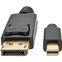 Tripp Lite 6ft Mini DisplayPort to DisplayPort Adapter Converter Cable mDP to DP 4K x 2K @ 60Hz M/M Black