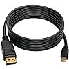 Show product details for Tripp Lite 6ft Mini DisplayPort to DisplayPort Adapter Converter Cable mDP to DP 4K x 2K @ 60Hz M/M Black