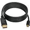 Tripp Lite 6ft Mini DisplayPort to DisplayPort Adapter Converter Cable mDP to DP 4K x 2K @ 60Hz M/M Black 