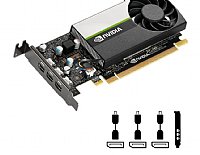 PNY NVIDIA Quadro T400 4GB pro graphics board, 384 CUDA Cores, 4 GB GDDR6 GPU memory