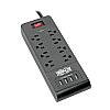 Show product details for Tripp Lite Surge Protector Power Strip 8-Outlets 4 USB Ports 6ft Cord Black