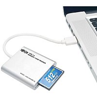 Tripp Lite USB 3.0 SuperSpeed Multi-Drive Memory Card Reader/Writer Aluminum 5Gbps - SD, SDHC, SDXC
