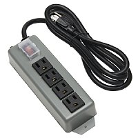 Tripp Lite Waber Industrial Power Strip 4 outlet 6' Cord Locking Switch Cover
