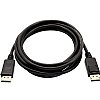 V7 Black Video Cable DisplayPort Male to DisplayPort Male 3m 10ft - 9.84 ft Digital Audio/Video - 21.6 Gbit/s - Shielding - 30 AWG - Black 4K OUTPUT