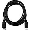 Show product details for V7 Black Video Cable Pro DisplayPort Male to DisplayPort Male 2m 6.6ft 32.4 Gbit/s - 28 AWG - Black DP CABLE 32.4 GBPS 8K UHD