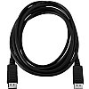 Black Video Cable Pro DisplayPort Male to DisplayPort Male 2m 6.6ft 32.4 Gbit/s - 28 AWG - Black DP CABLE 32.4 GBPS 8K UHD