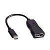 Show product details for V7 Black USB Video Adapter USB-C Male to DisplayPort Female - Type C Male USB - DisplayPort Female Digital Audio/Video - Black