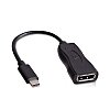 V7 Black USB Video Adapter USB-C Male to DisplayPort Female - Type C Male USB - DisplayPort Female Digital Audio/Video - Black