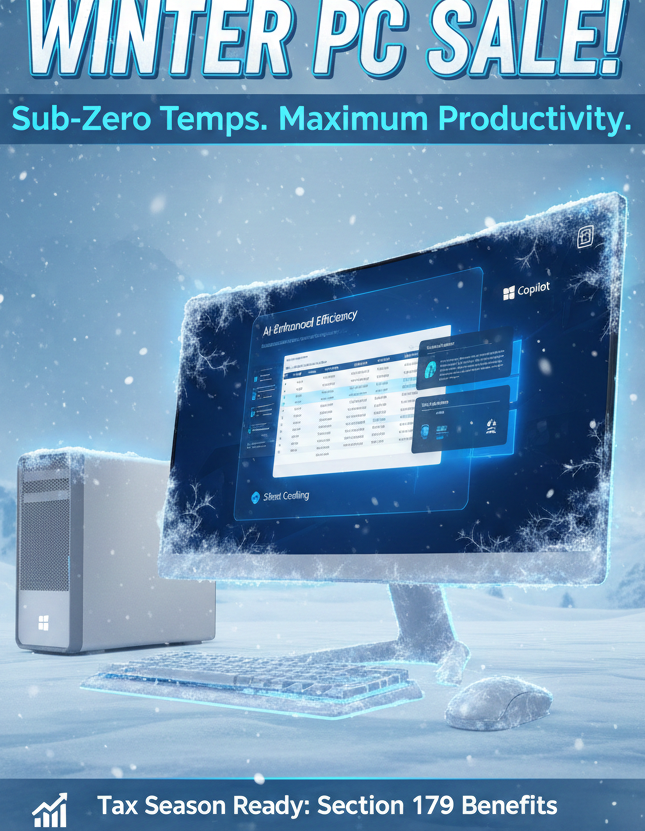 ❄️ WINTER PC SALE! ❄️ Sub-Zero Temps. Maximum Power.