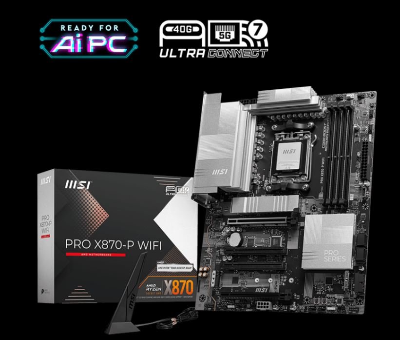 Ryzen 7 9800X 3D AM5 Bundle | X870, 32GB RAM | Ready